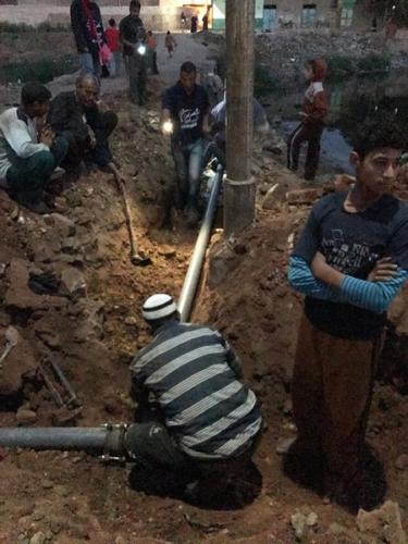توصيل خط مياه جزيرة الودي - الصف - 4500 مستفيد - مارس 2017_270