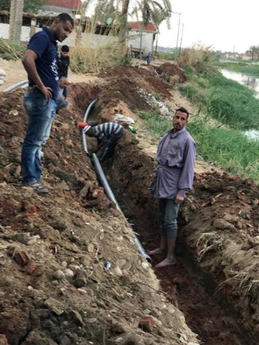 توصيل خط مياه جزيرة الودي - الصف - 4500 مستفيد - مارس 2017_271