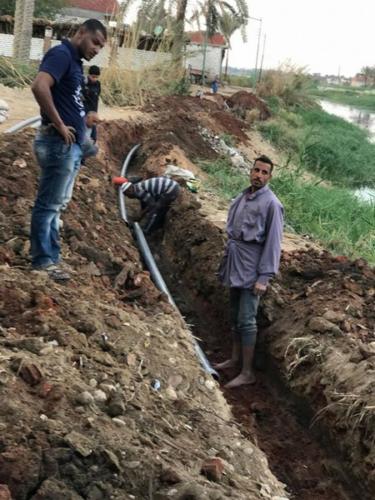 توصيل خط مياه جزيرة الودي - الصف - 4500 مستفيد - مارس 2017_274